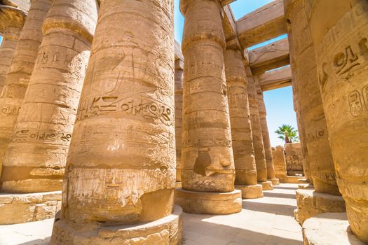 Ancient Egyptian Temple of Karnak (ancient Thebes). Luxor, Egypt.