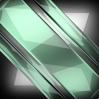 polished metal background with glass