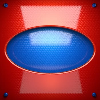 red and blue metal background