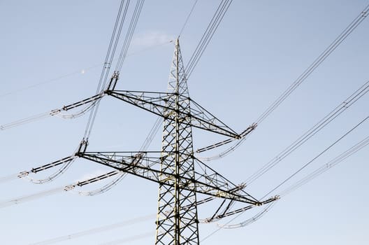 High Voltage Electric Transmission Tower Energy Pylon