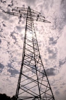 High Voltage Electric Transmission Tower Energy Pylon