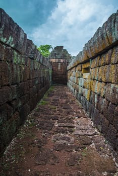 The old Castle Rock in the countryside of Thailand.