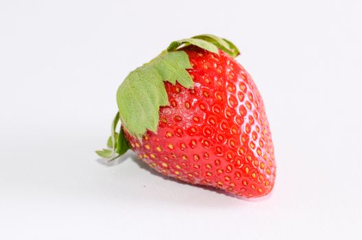 Fresh Ripe Strawberry Fruit on a White Background