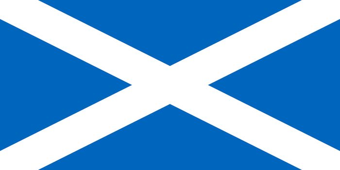 Scottish flag of Scotland UK