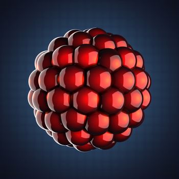 A single atom scientific illustration