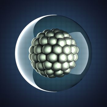 A single micro cell scientific illustration