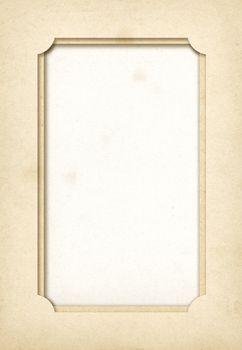 Vintage empty paper photo frame background