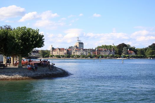 promenade in constance of lake of constance 