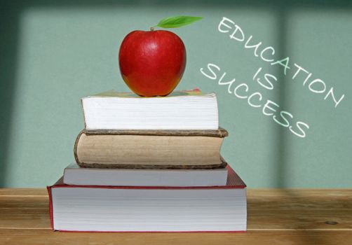 Education is success written on a blackboard 