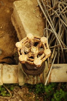 photo of Rusty iron valve