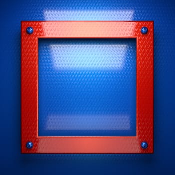 red and blue metal background