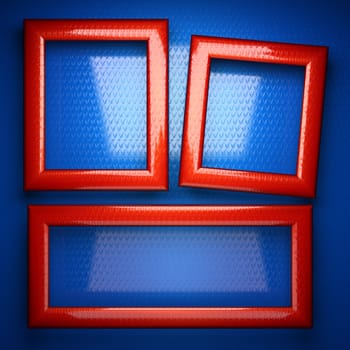 red and blue metal background