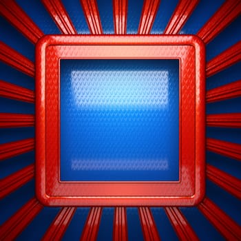 red and blue metal background