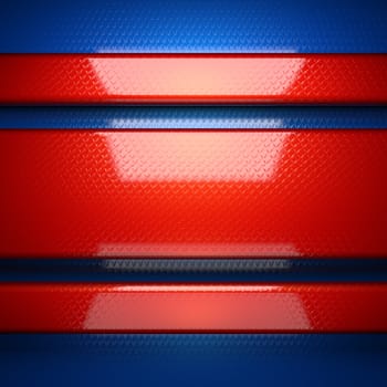 red and blue metal background