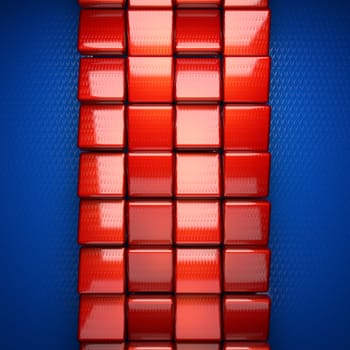 red and blue metal background