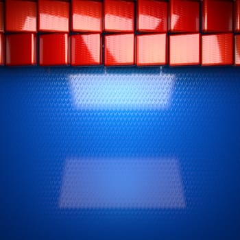 red and blue metal background