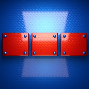 red and blue metal background