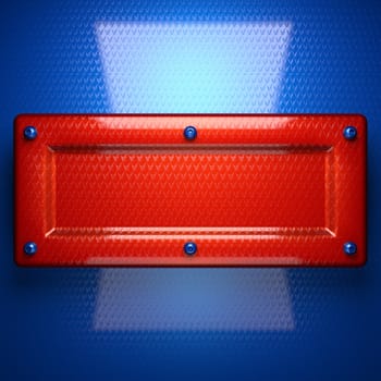 red and blue metal background