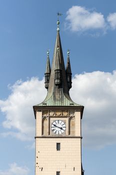 Castle tower, City of Prague, Czech Republic.
