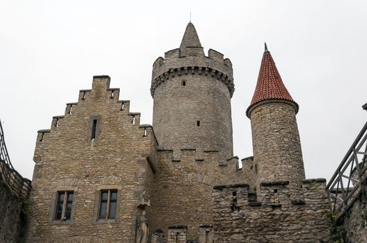 Medieval Kokorin castle in the Czech Republic.