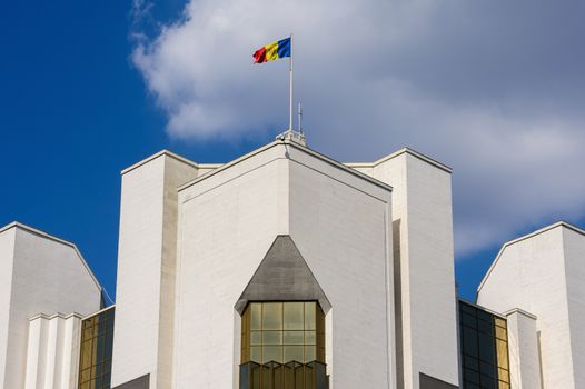 Top of president's administration building, Chisinau, Republic of Moldova