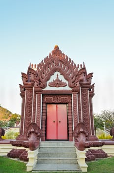 City Pillar Shrine, Holy place and worship of Prachuap Khiri Khan city, Thailand
