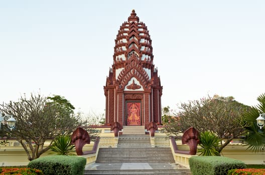 City Pillar Shrine, Holy place and worship of Prachuap Khiri Khan city, Thailand
