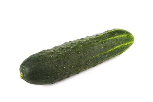Cucumber isolated on white background - Stock Image