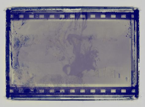 High detailed grunge film frame,border,background or texture with space for your text or image.