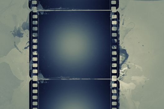 High detailed grunge film frame with space for your text or image.