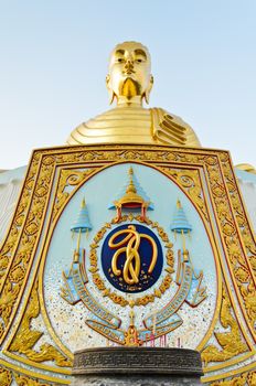 Phra Phuttha Kitti Siri Chai, Large golden buddha statue on the Thongchai mountain at Ban Krut in Prachuap Khiri Khan Province of Thailand
