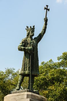 Monument of Stefan cel Mare si Sfant AKA Stefan the Great and Saint in Chisinau, Moldova