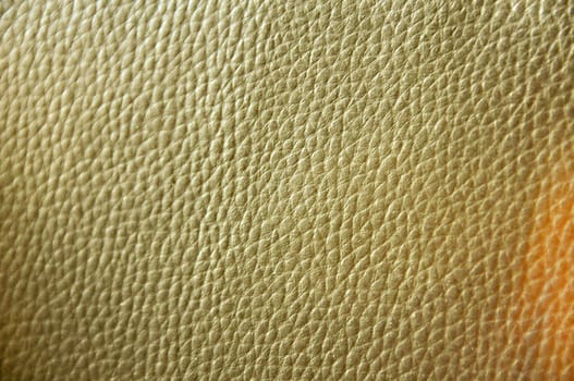 golden texture of artificial leather