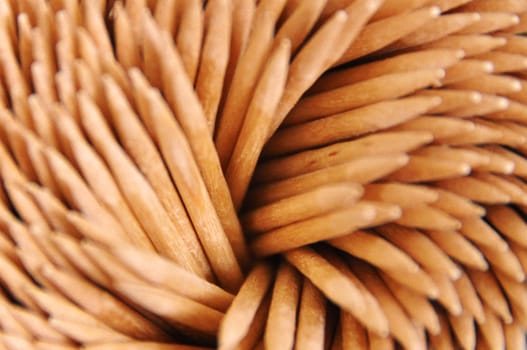 texture toothpicks arranged in a circle