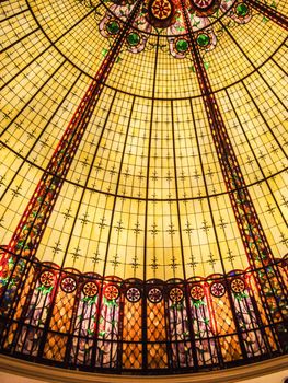 Colorful glass ceiling