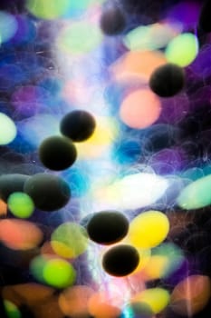 Abstract Colorful Bubble of Wax and light