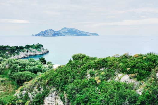 Beautiful Capri island in Italy, Naples