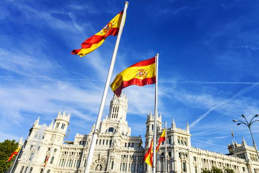 Cibeles museo and  located downtown Madrid, Spain 