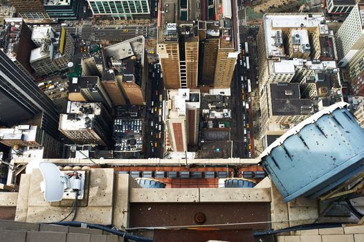 Cityscape view of Manhattan from Empire State Building, New York City, USA