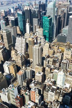 Cityscape view of Manhattan from Empire State Building, New York City, USA