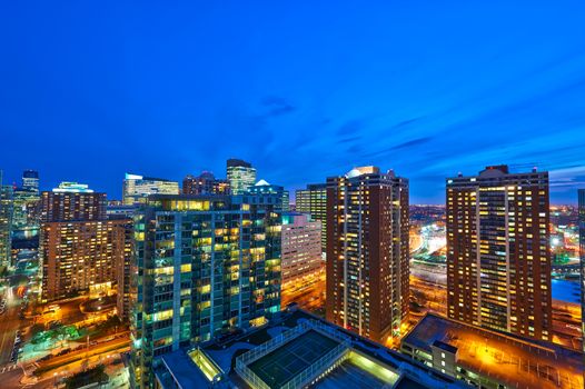 Jersey city view at night