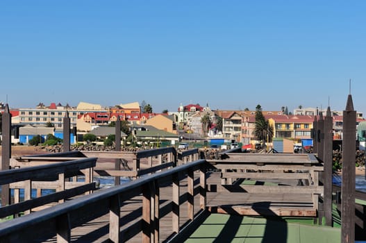 Swakopmund, Namibia from the old historic German jetty
