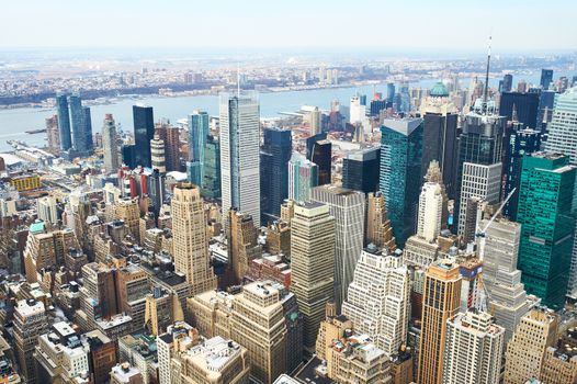 Cityscape view of Manhattan from Empire State Building, New York City, USA