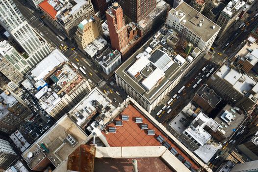 Cityscape view of Manhattan from Empire State Building, New York City, USA