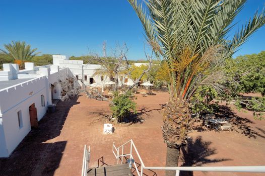 The inside of Fort Namutoni in the Etosha National Park, Namibia
