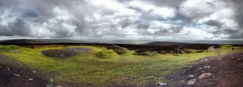 panorama view from dunkery beacon exmoor somerset