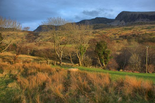 cadair idris mountain range in snowdonia