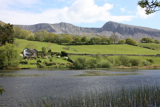 cadair idris mountain range in snowdonia