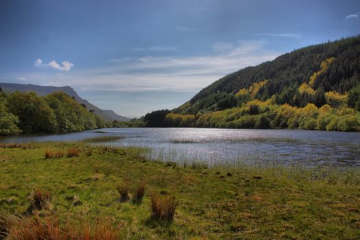 cadair idris mountain range in snowdonia