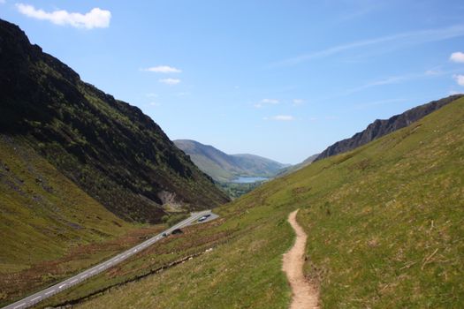 cadair idris mountain range in snowdonia